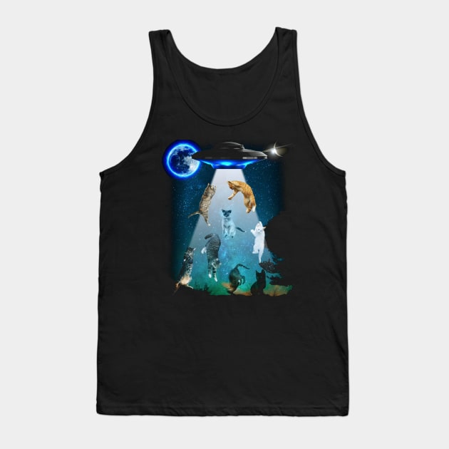 cats and ufo Tank Top by agapimou